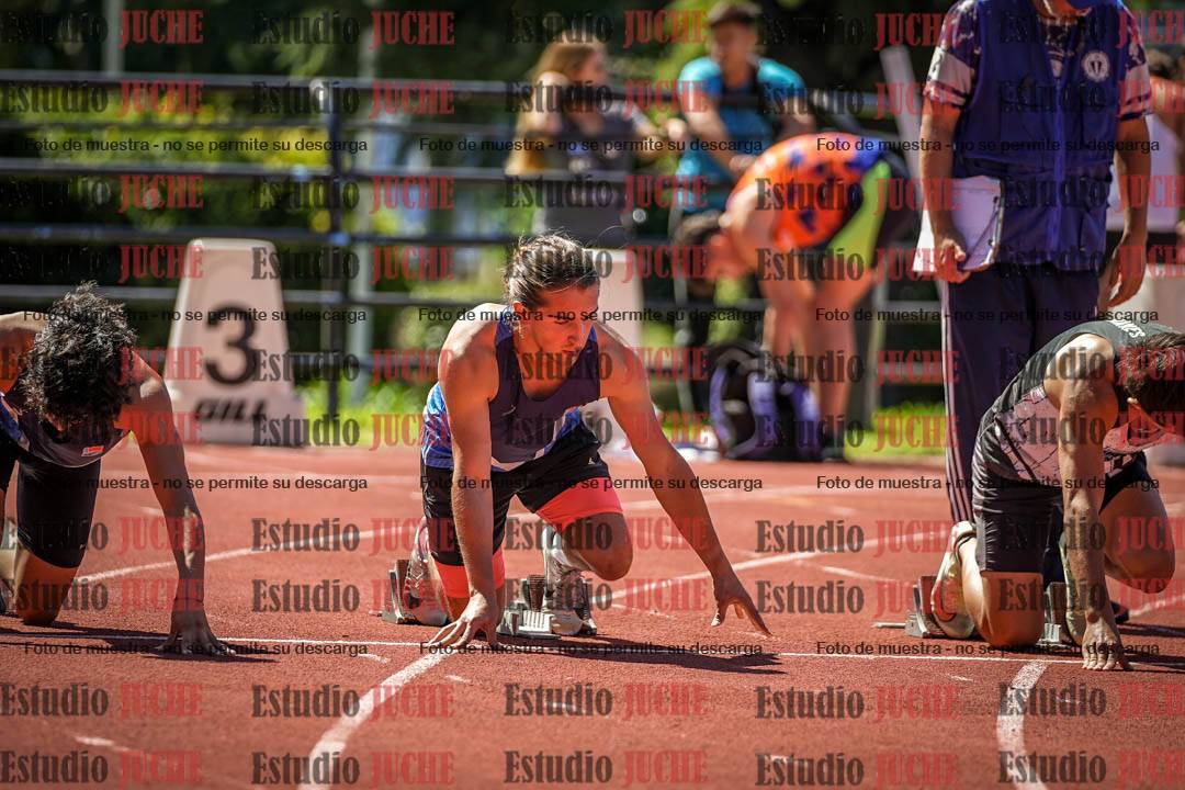 Fotos de los 100 m llanos de varones