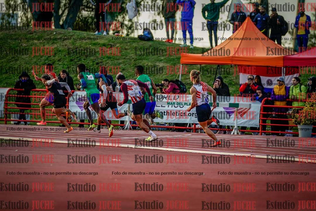Fotos de las postas 4x100 m de varones - serie 2