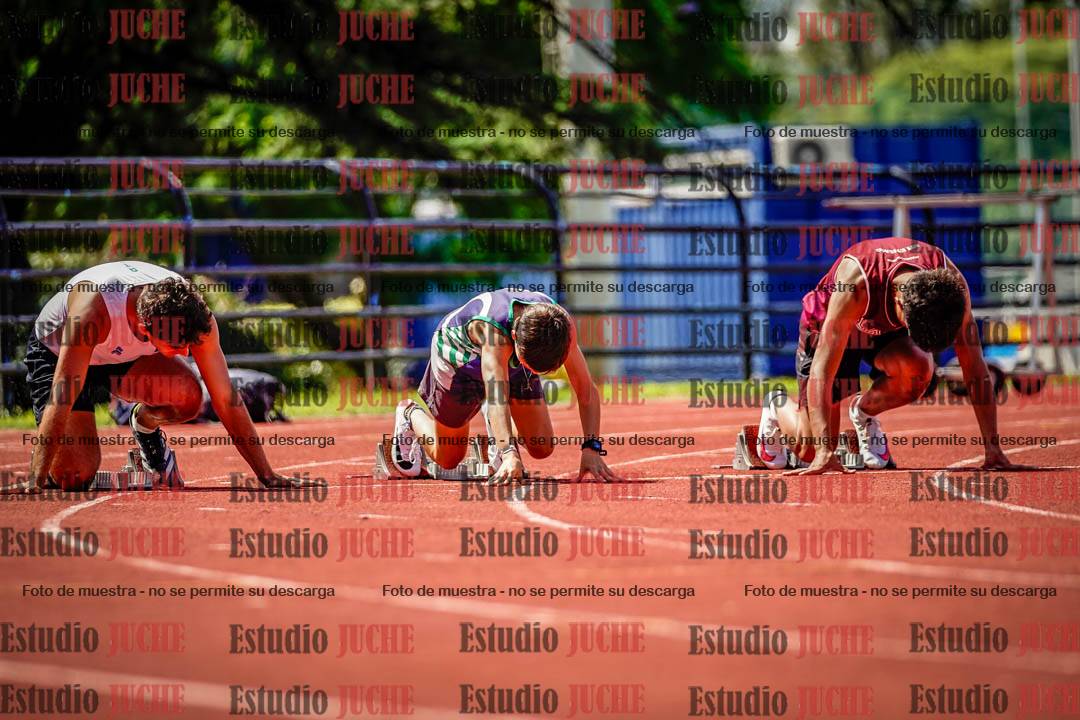 Fotos de los 100 m de varones