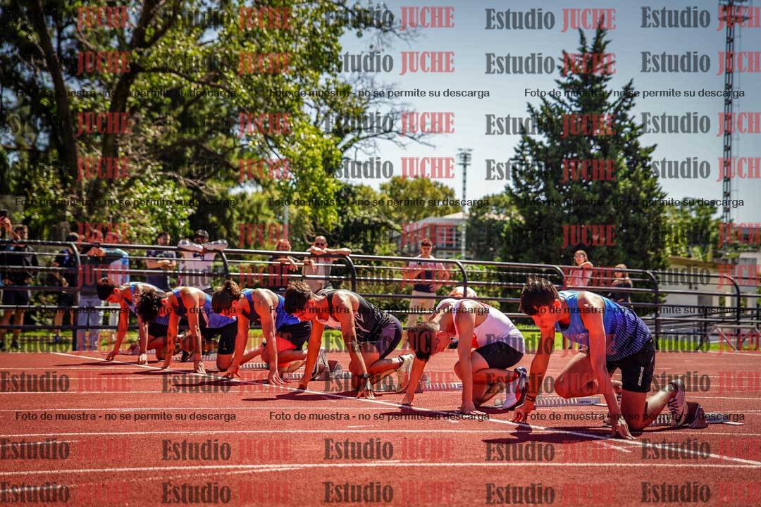 Fotos de los 100 m llanos de varones