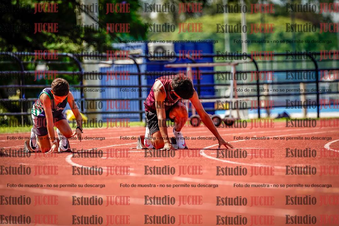 Fotos de los 100 m de varones