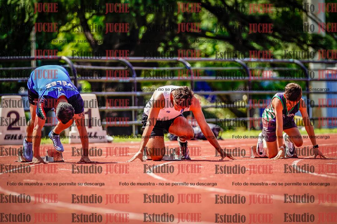 Fotos de los 100 m de varones