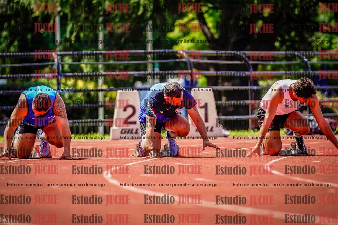 Fotos de los 100 m de varones
