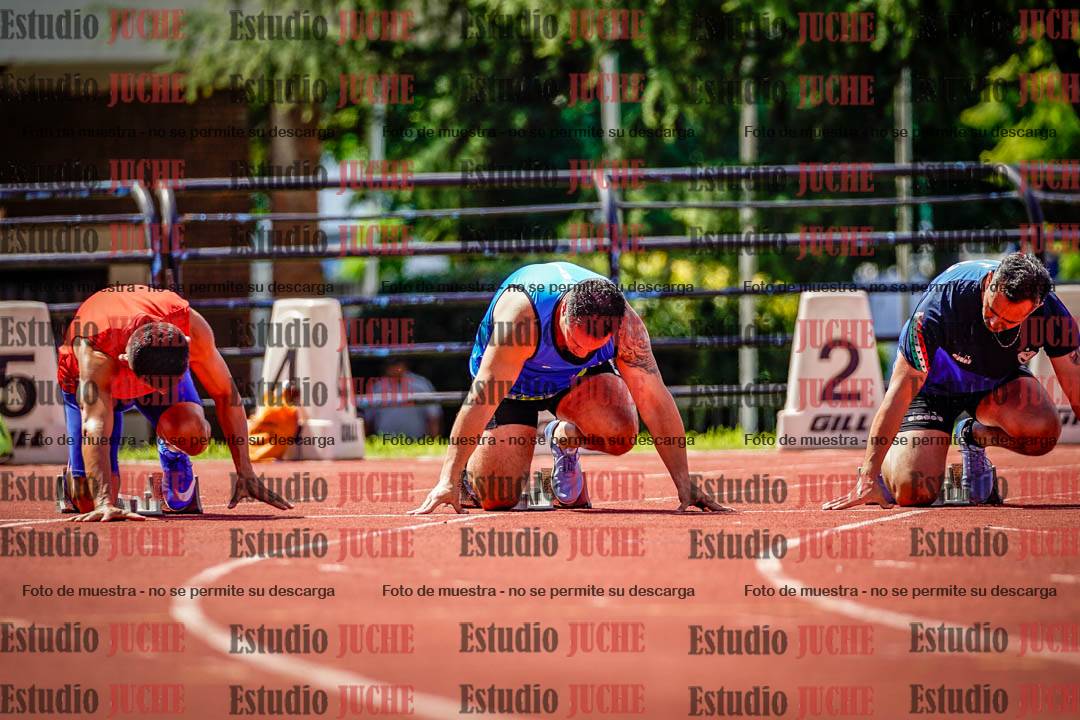 Fotos de los 100 m de varones