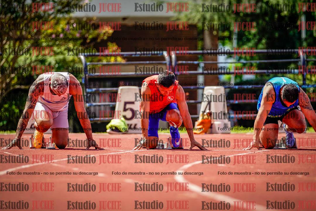 Fotos de los 100 m de varones