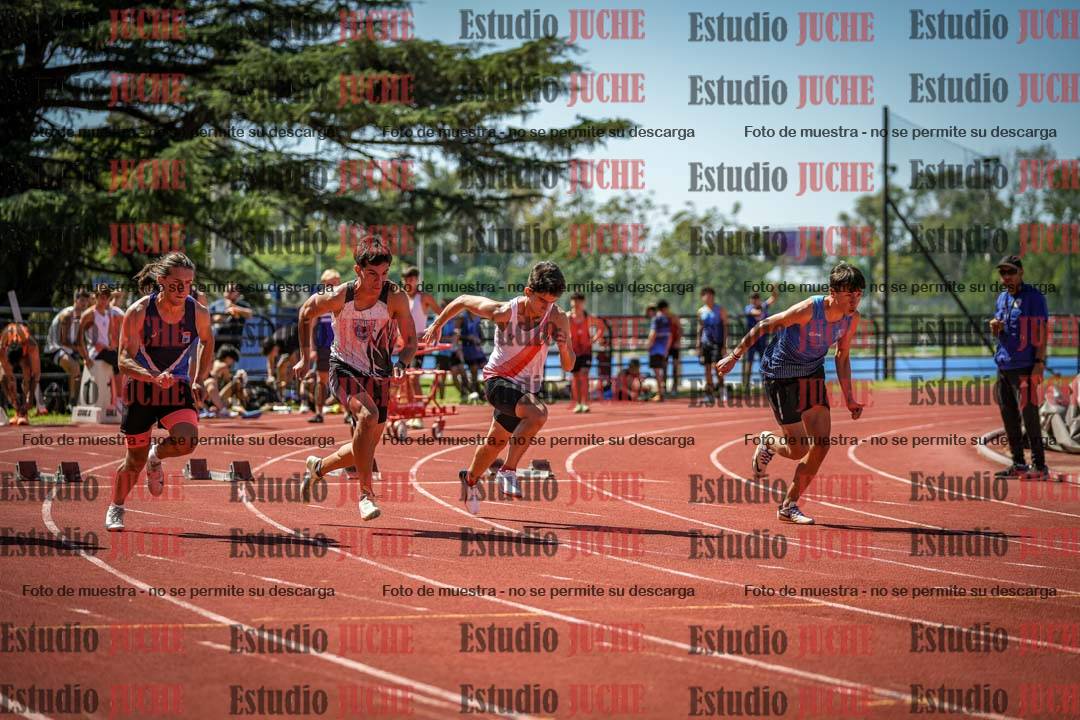 Fotos de los 100 m llanos de varones
