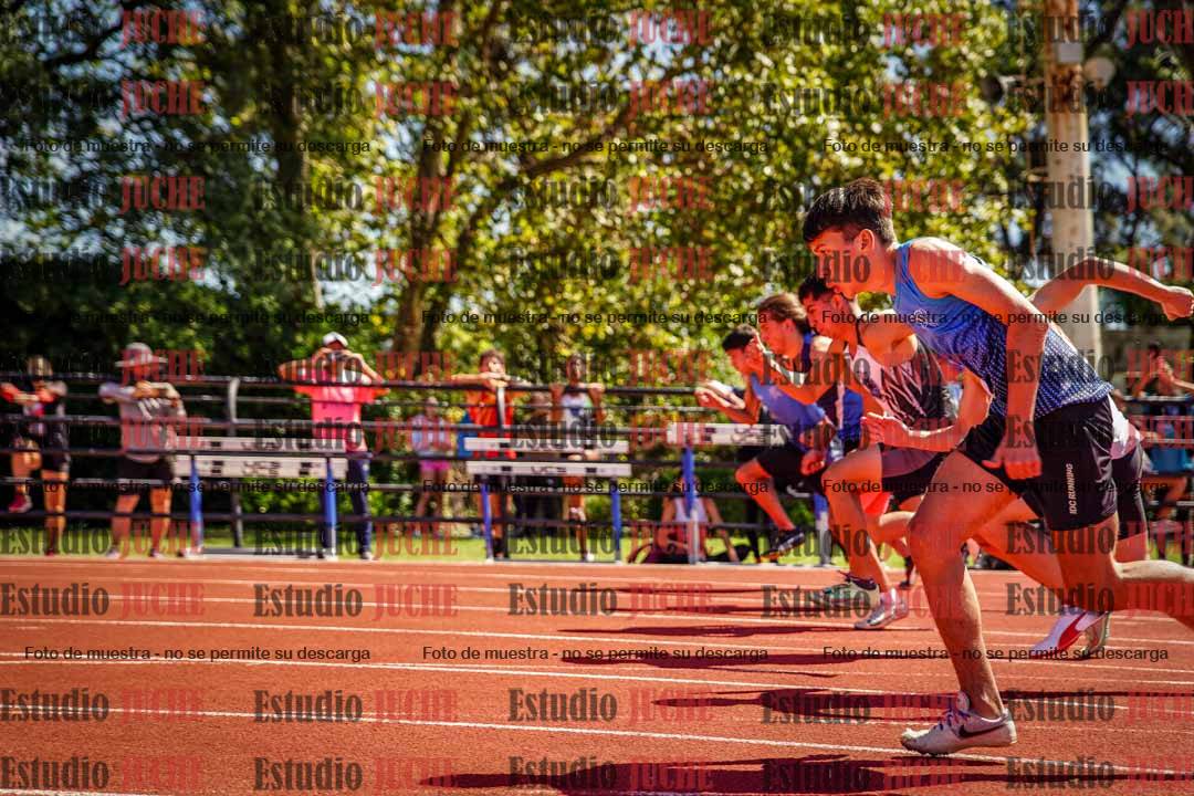 Fotos de los 100 m llanos de varones