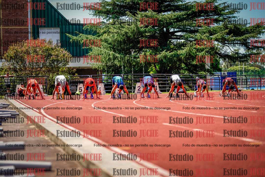 Fotos de los 100 m de varones