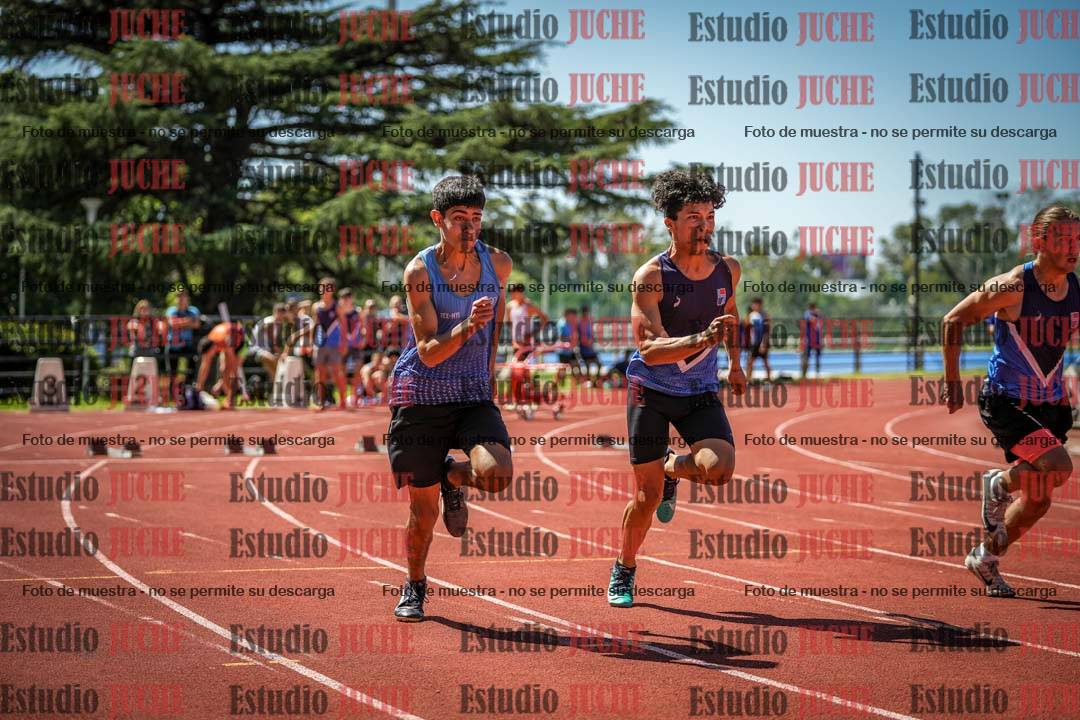 Fotos de los 100 m llanos de varones