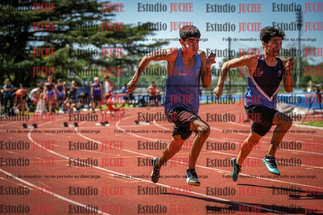 Fotos de los 100 m llanos de varones