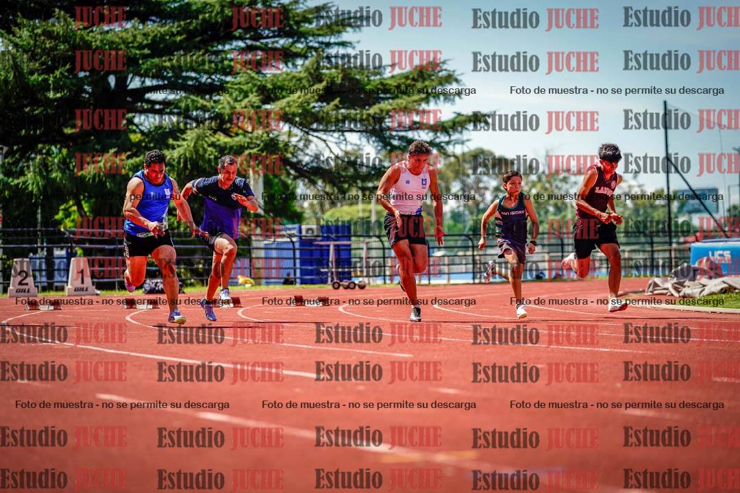Fotos de los 100 m de varones