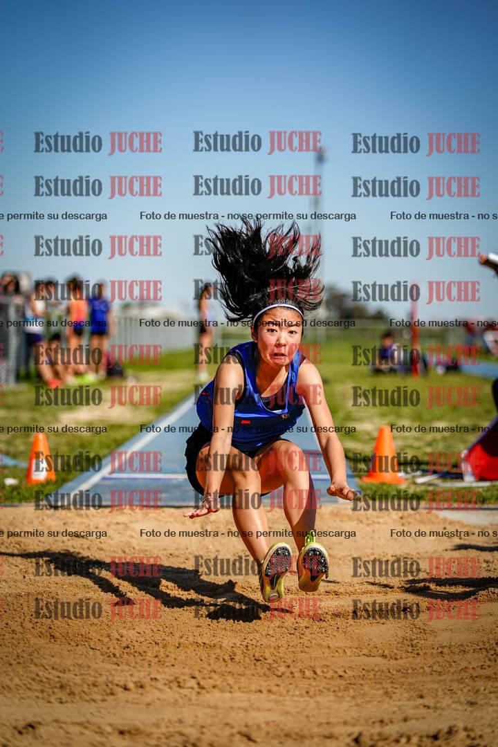 Fotos del salto en largo de mujeres