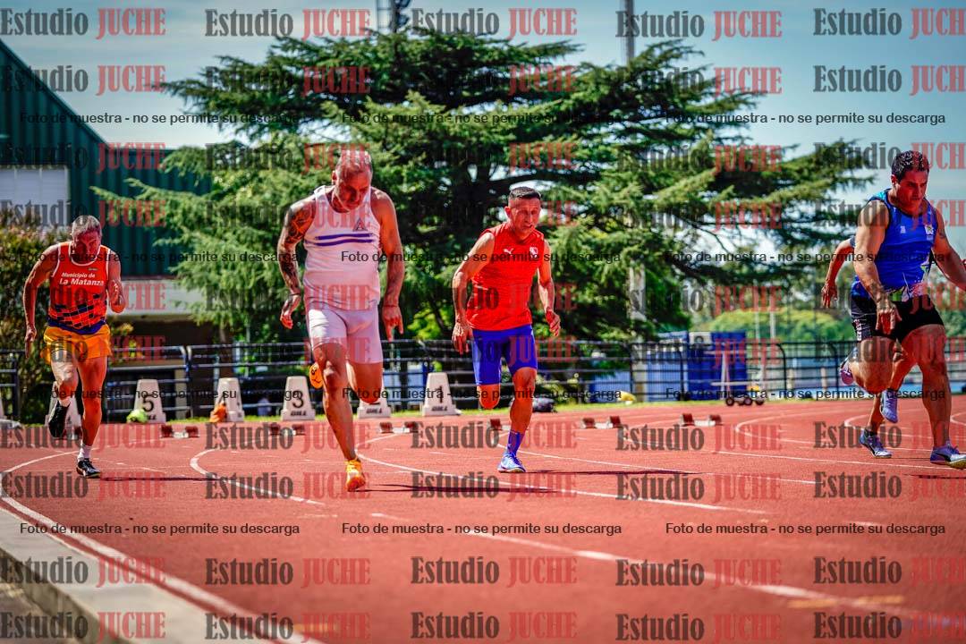 Fotos de los 100 m de varones