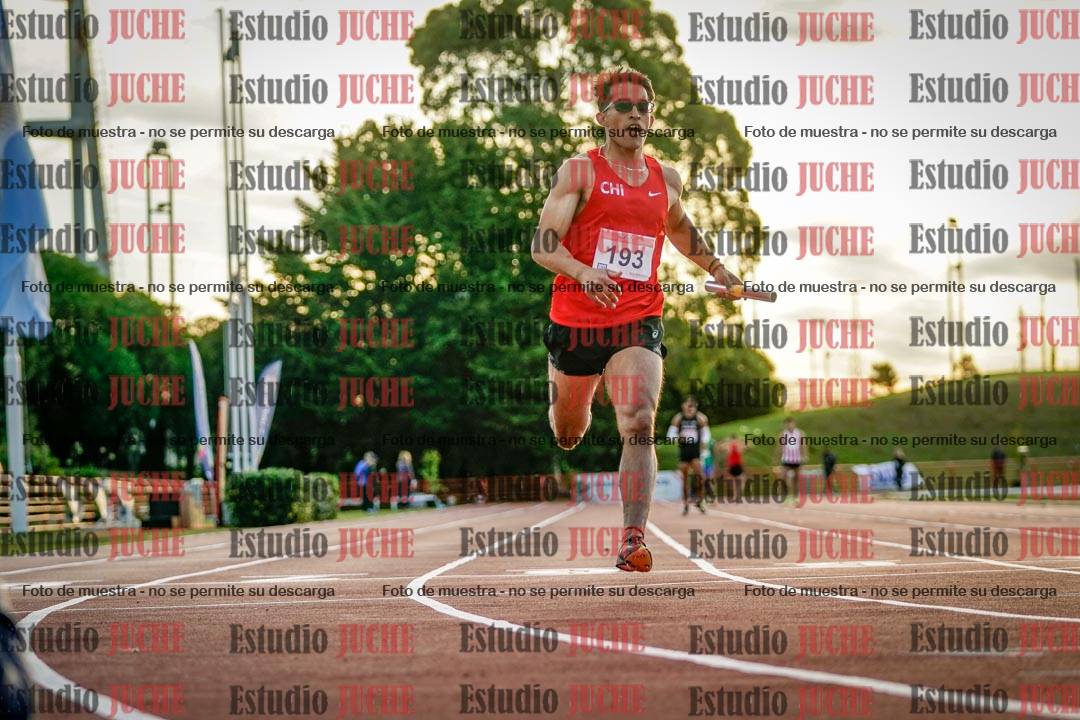 Fotos de las postas 4x100 m de varones - serie 2