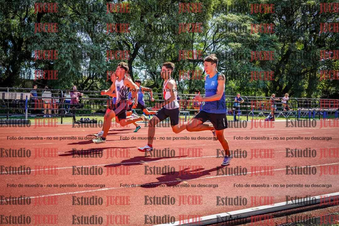 Fotos de los 100 m llanos de varones
