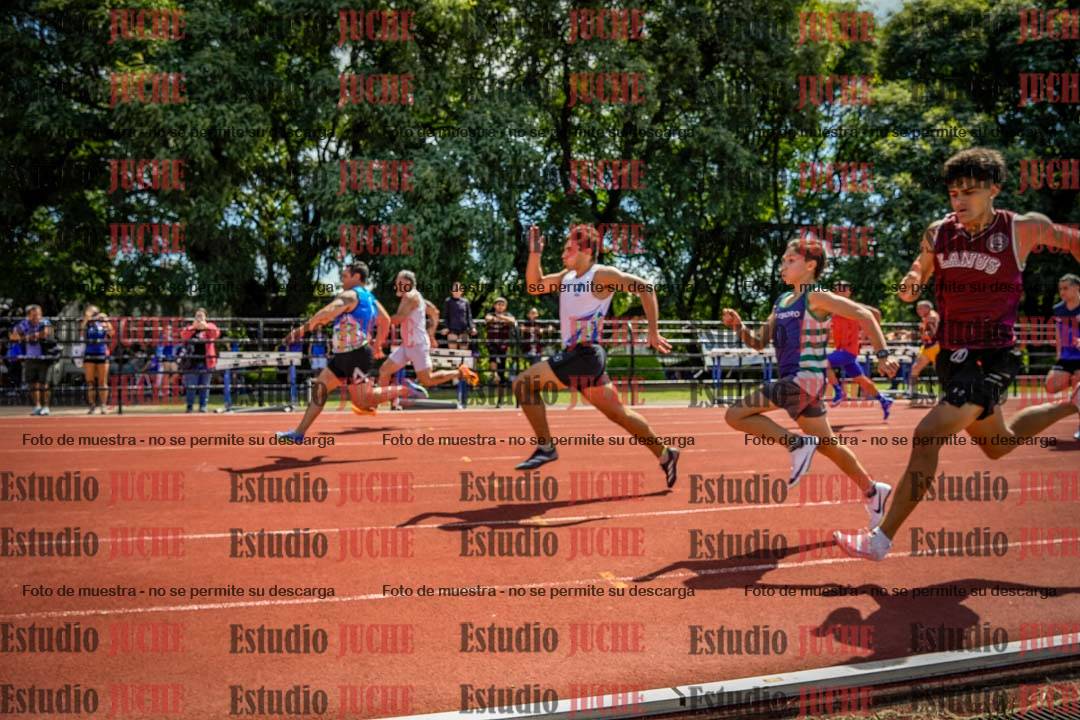 Fotos de los 100 m de varones