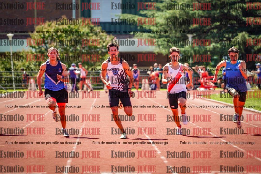 Fotos de los 100 m llanos de varones