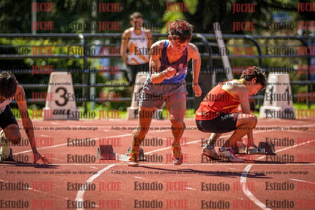 Fotos de los 100 m llanos de varones