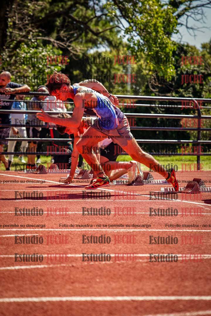 Fotos de los 100 m llanos de varones
