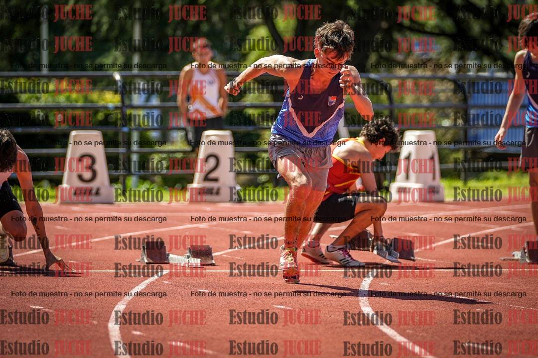 Fotos de los 100 m llanos de varones