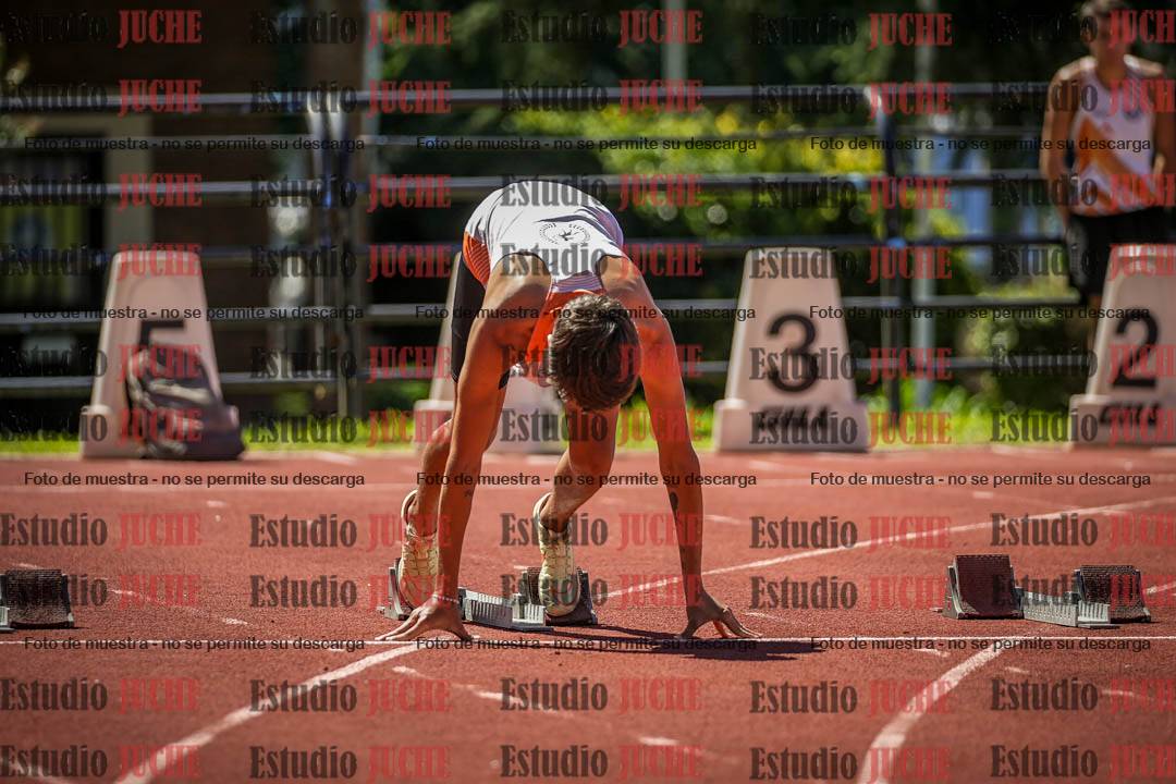 Fotos de los 100 m llanos de varones