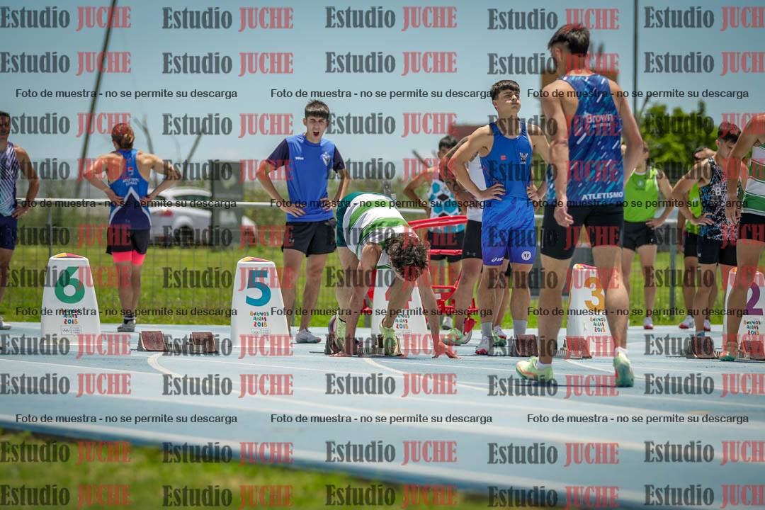 Fotos de los 100 m llanos de varones