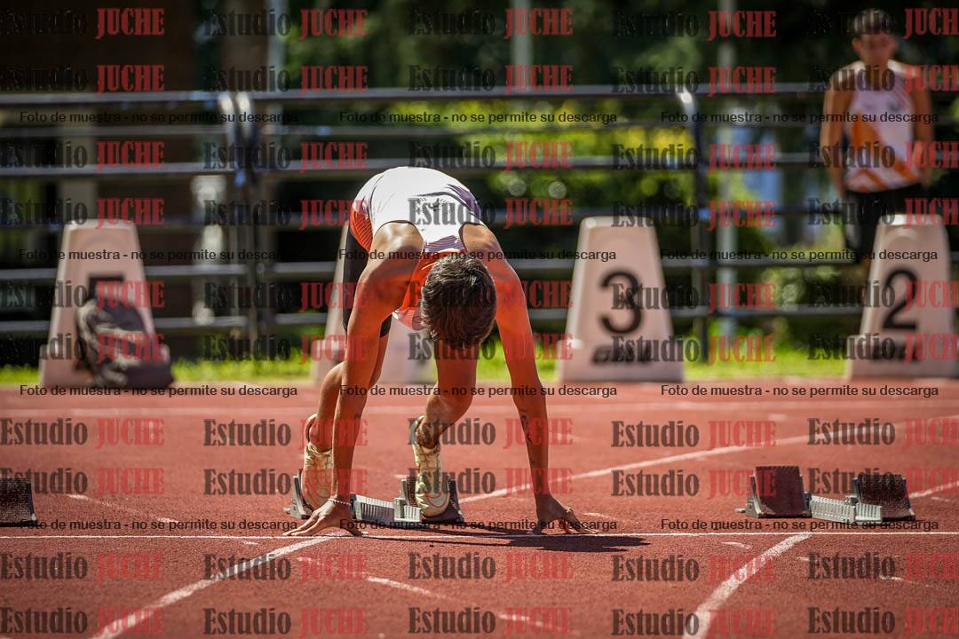 Fotos de los 100 m llanos de varones