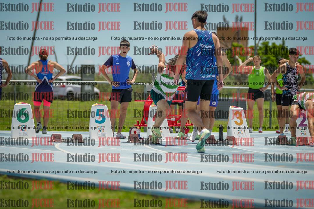 Fotos de los 100 m llanos de varones