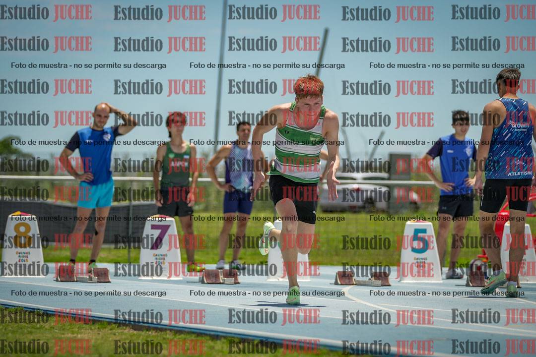 Fotos de los 100 m llanos de varones