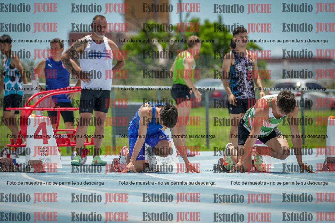 Fotos de los 100 m llanos de varones