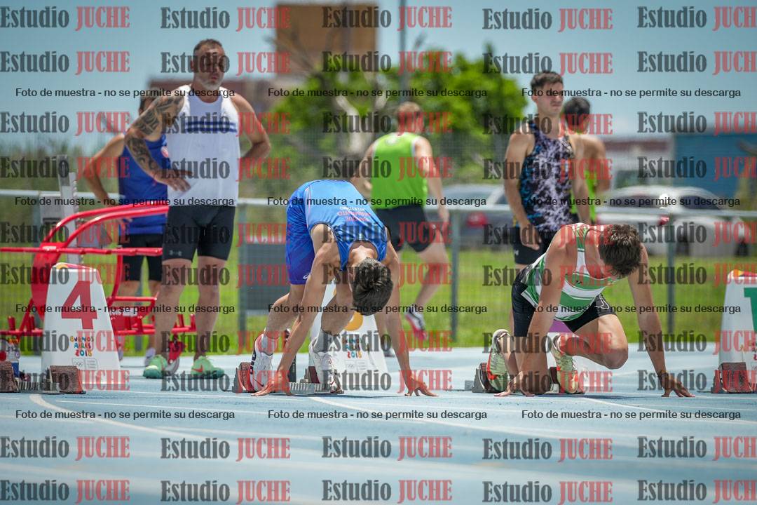 Fotos de los 100 m llanos de varones