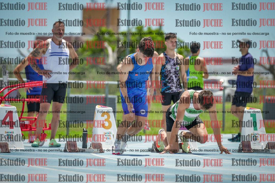 Fotos de los 100 m llanos de varones