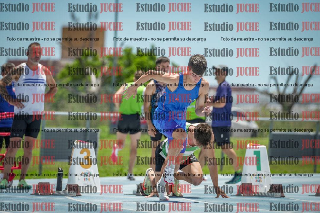 Fotos de los 100 m llanos de varones