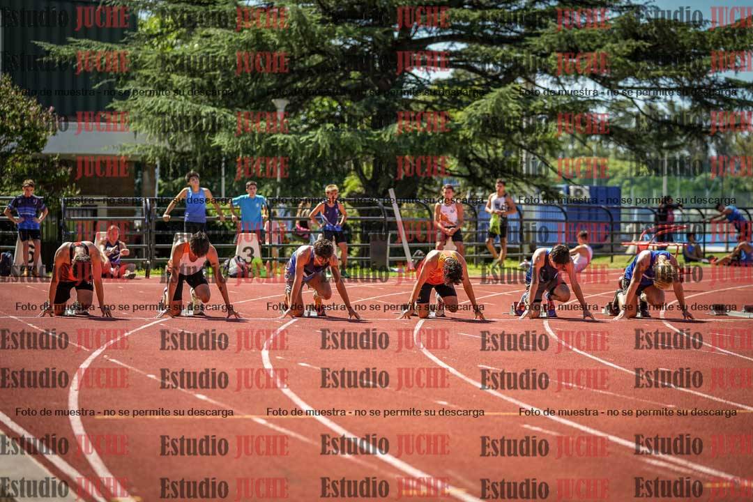 Fotos de los 100 m llanos de varones