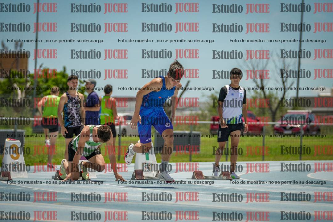 Fotos de los 100 m llanos de varones