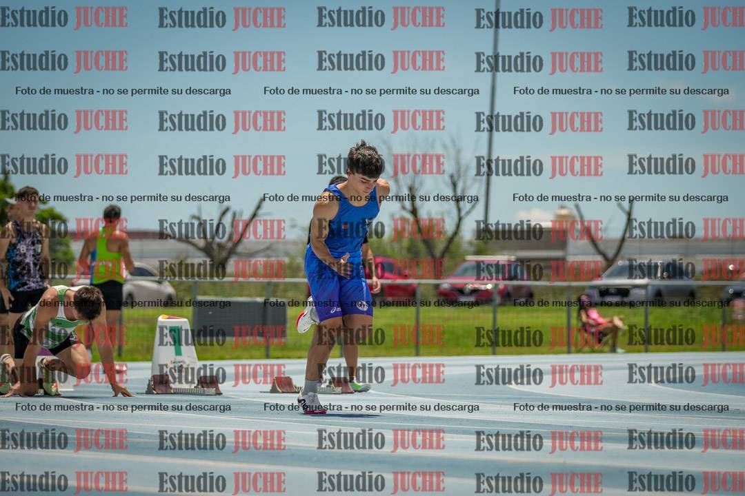 Fotos de los 100 m llanos de varones