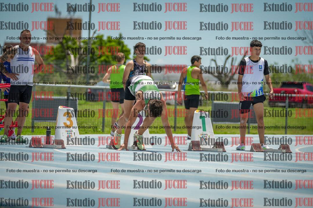 Fotos de los 100 m llanos de varones