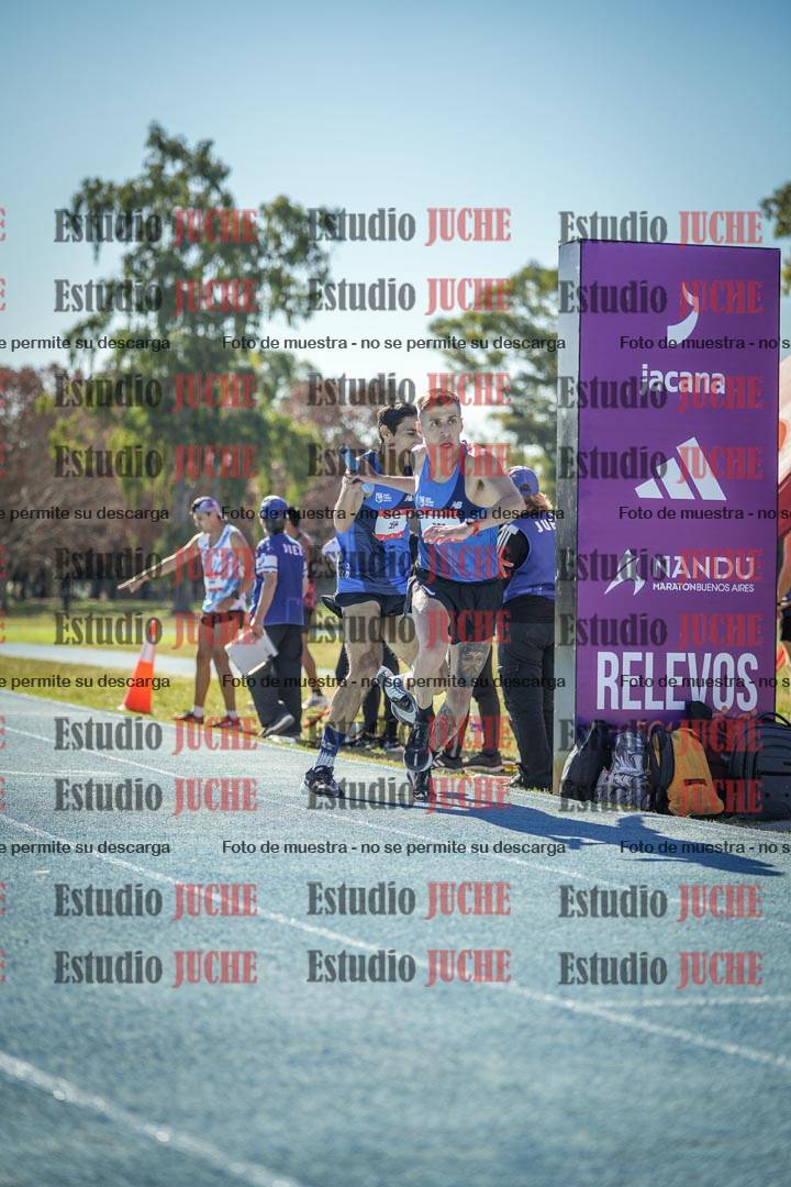Fotos durante los relevos
