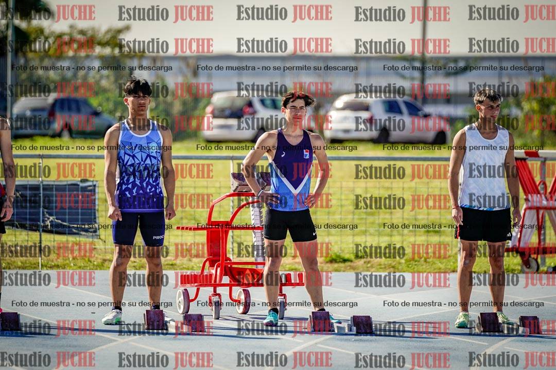 Fotos de los 100 m llanos de varones - FINAL