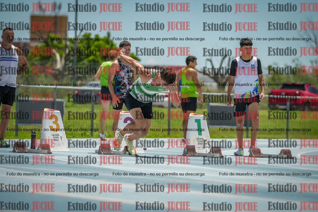 Fotos de los 100 m llanos de varones