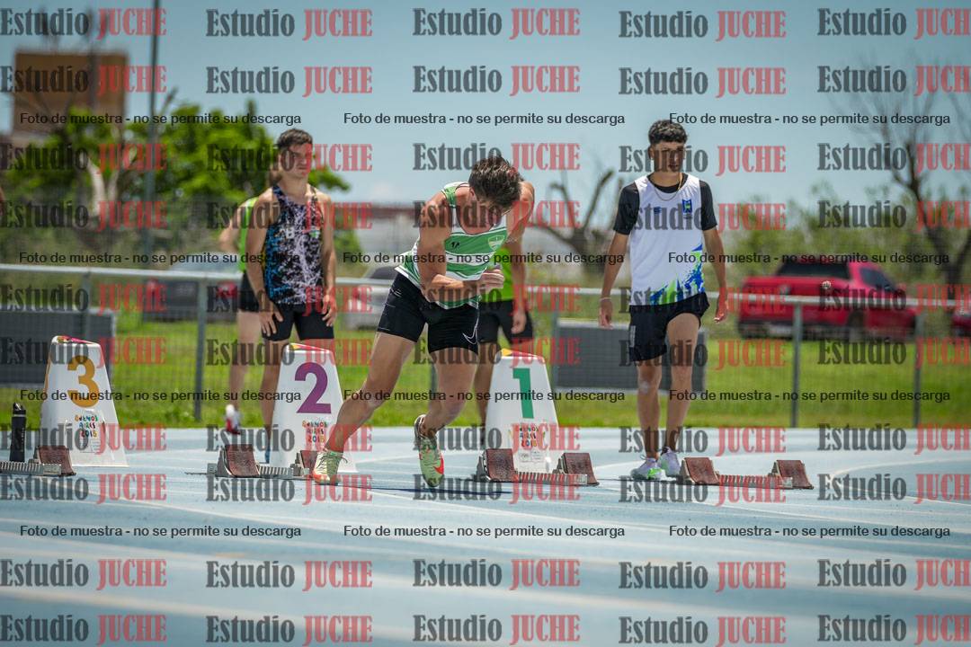 Fotos de los 100 m llanos de varones