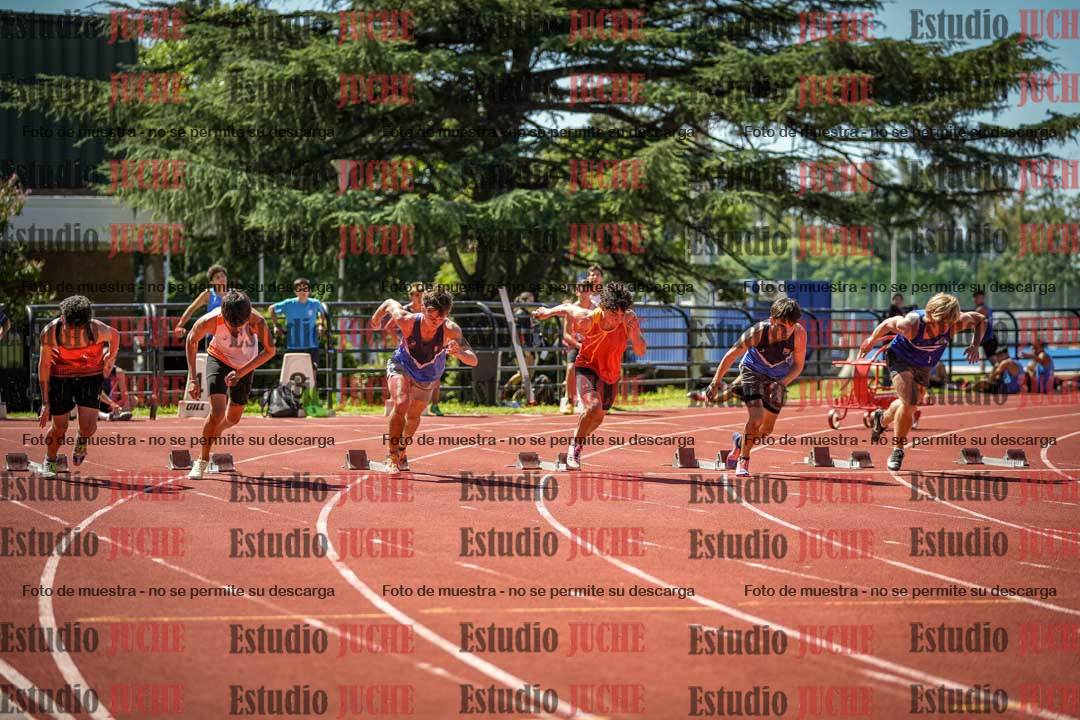 Fotos de los 100 m llanos de varones