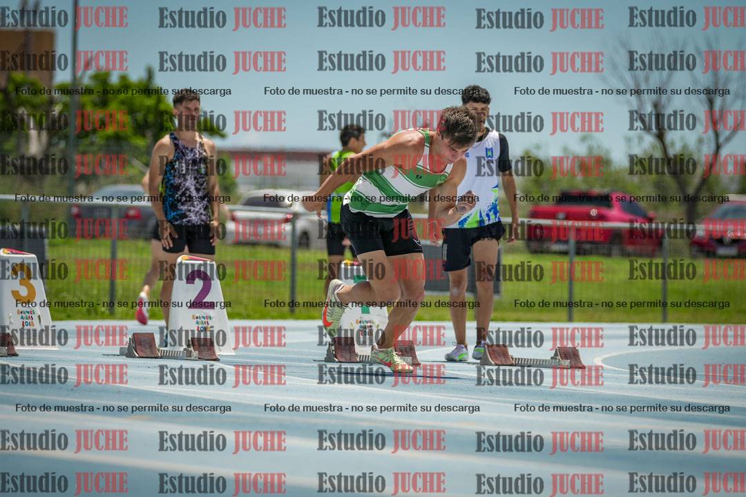 Fotos de los 100 m llanos de varones