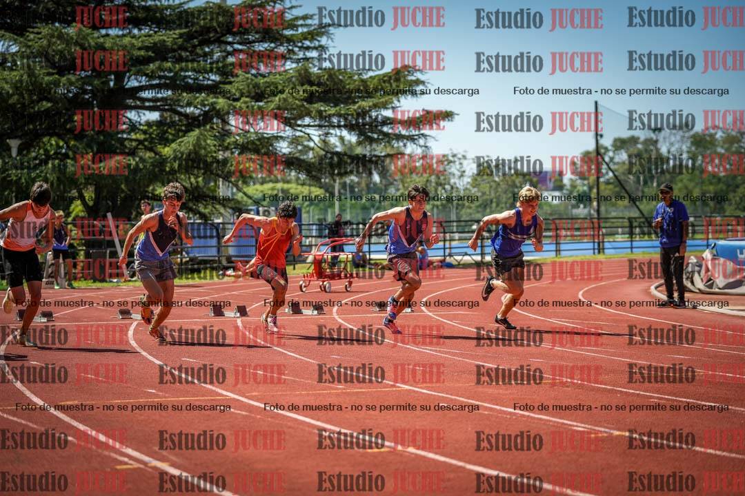 Fotos de los 100 m llanos de varones