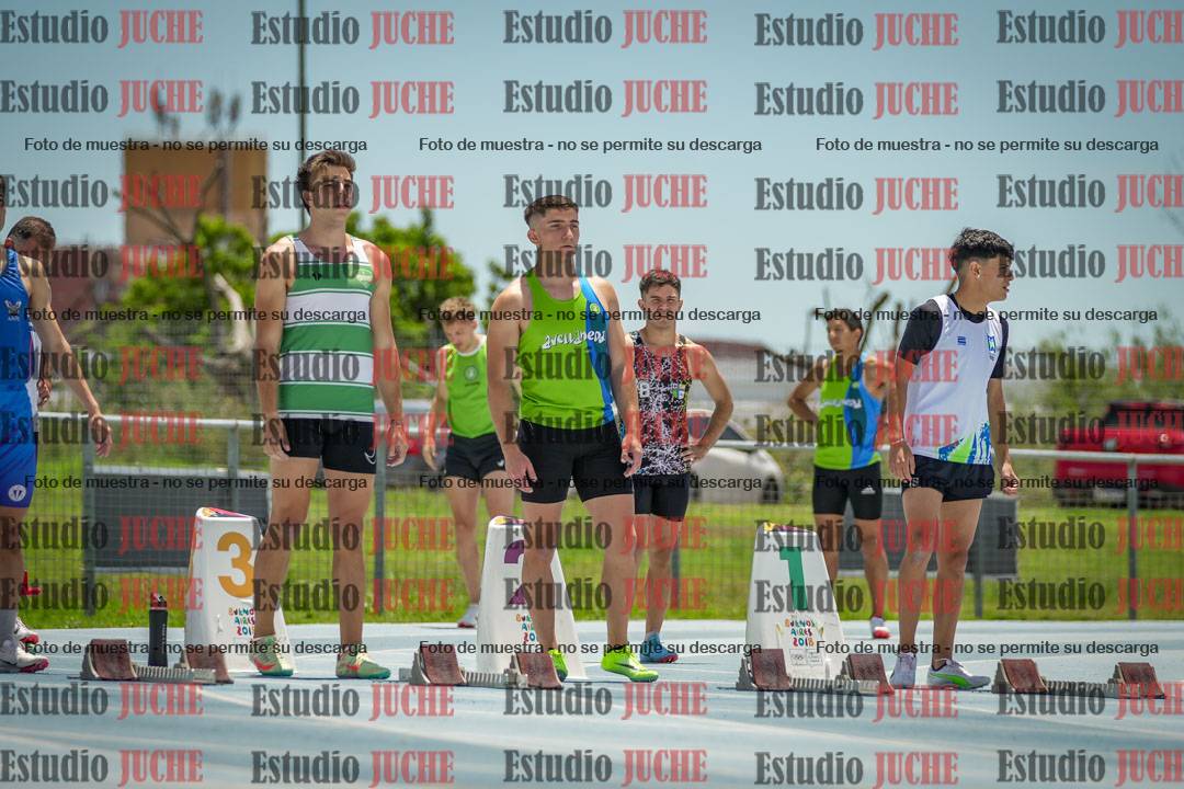 Fotos de los 100 m llanos de varones