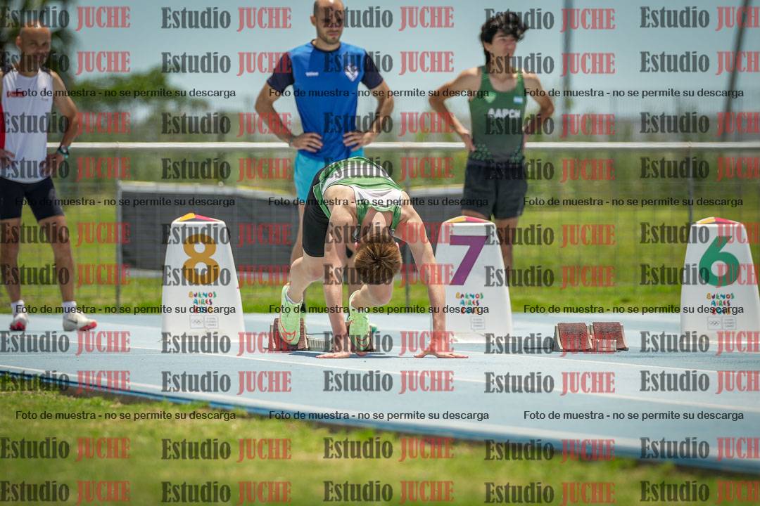 Fotos de los 100 m llanos de varones