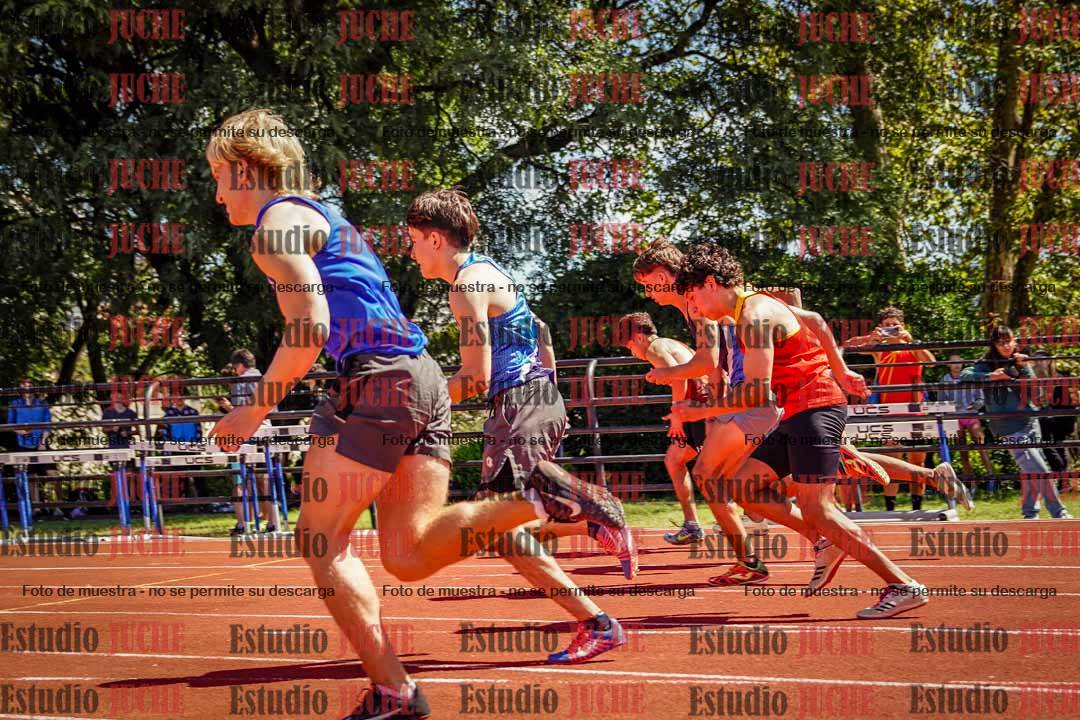 Fotos de los 100 m llanos de varones