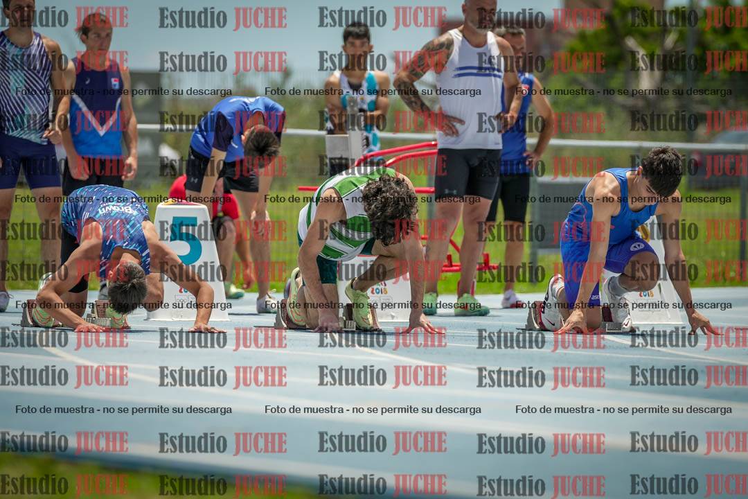 Fotos de los 100 m llanos de varones