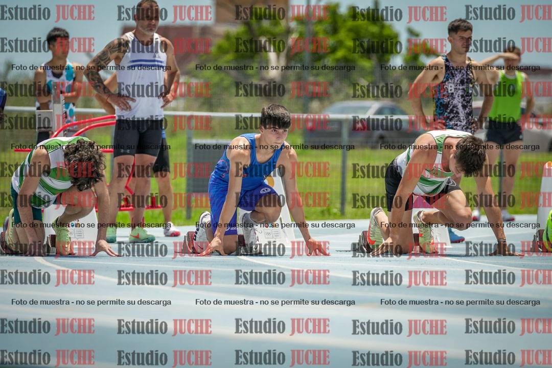 Fotos de los 100 m llanos de varones