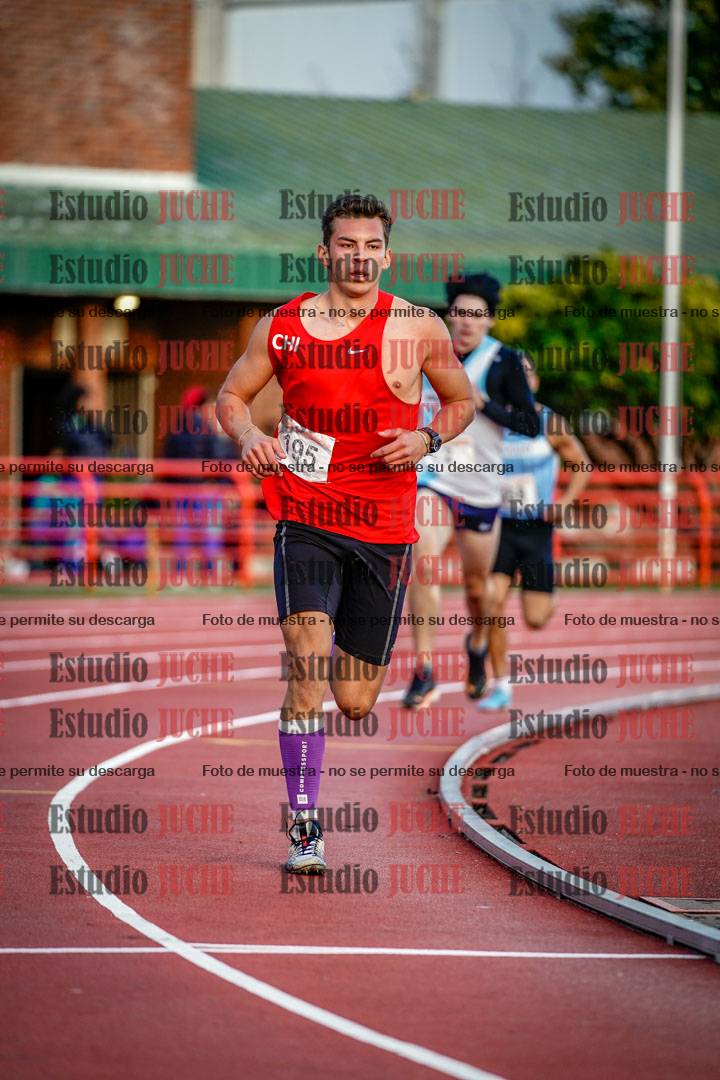 Fotos de los 1500 m llanos de varones - deca 10